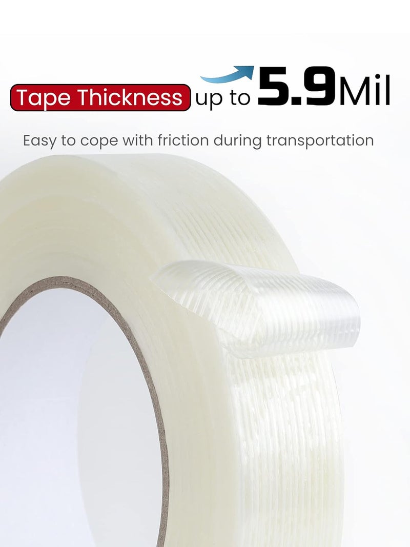 Lichamp Fiberglass Tape 1 inch, 2 Pack 60 Yards (120 Total Yards) Filament Tape Nylon Fiber Glass Tapes - Image 5